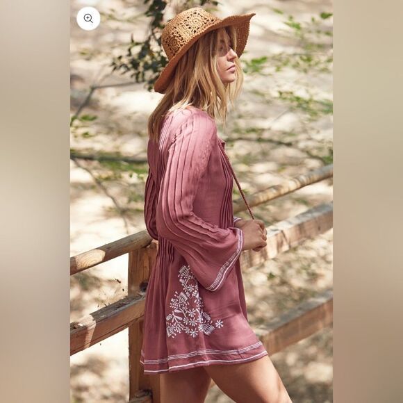 Tularosa Audrey Dress in Rose Size Small - Picture 2 of 11